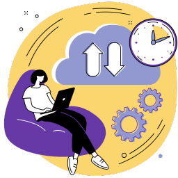 icon-workplace-digital Analista de Amsoft analizando gestión de equipo remoto