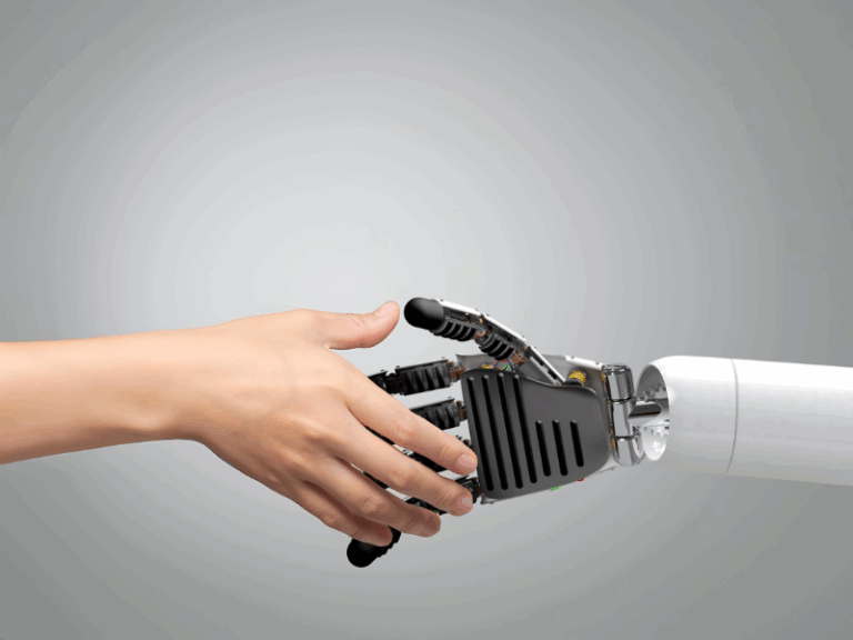 Interfaz de colaboración humano-IA mostrando automatización de procesos cognitivos complejos