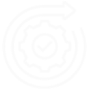 Engranaje con check representando la optimización de un proceso
