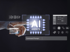 Desarrollador de software trabajando con código en pantalla en entorno de inteligencia artificial