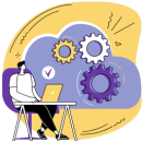 icon-it-staffing Analista de desarrollo de software programando en un nuevo proyecto