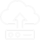 Ícono de nube independiente que representa funcionamiento sin dependencias de plataformas externas.